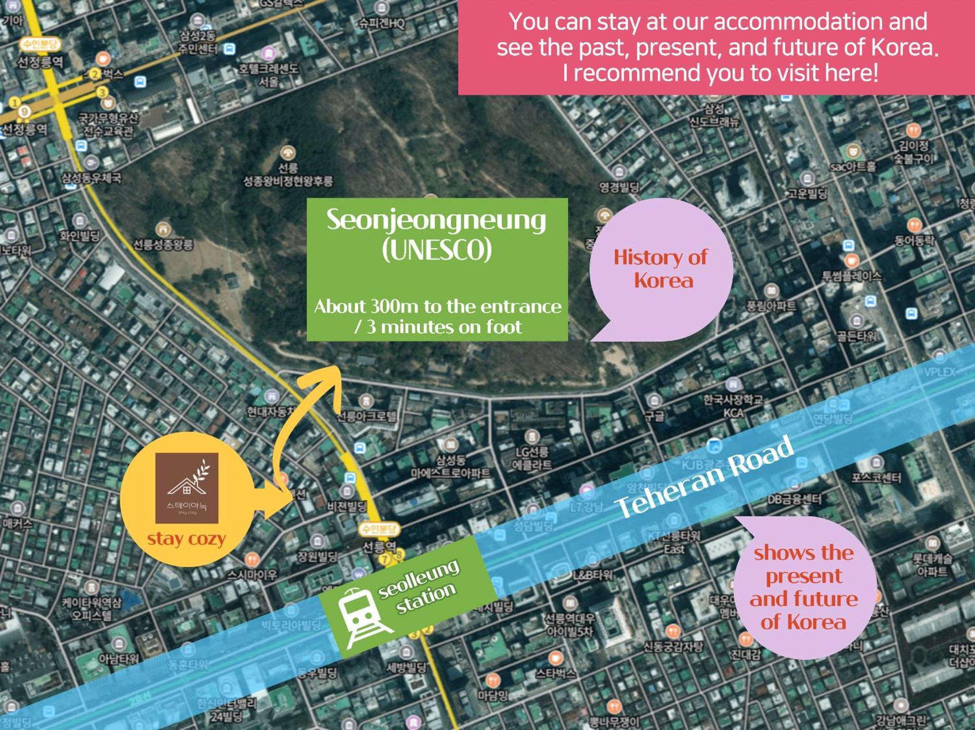 Pangsapuri Cozy Gangnam Style Trip, 3min To Subway, Calm & Chic Seoul